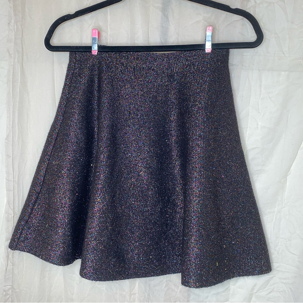 Vero Moda Vmmulta Lurex Skirt black sparkle circle skirt szXS